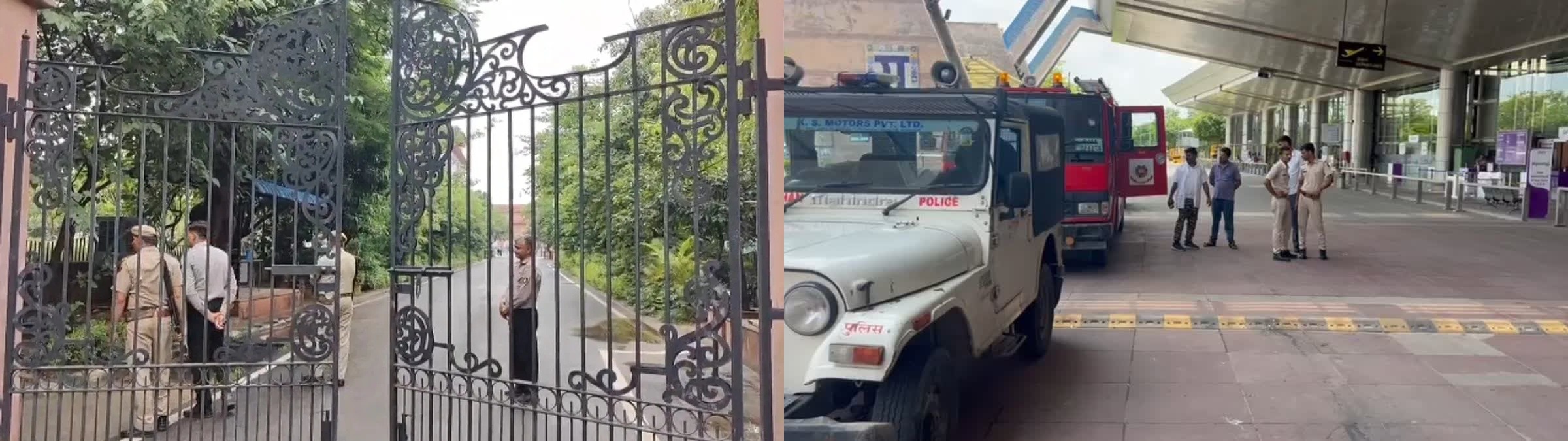 जयपुर एयरपोर्ट और मुख्यमंत्री कार्यालय को मिला बम से उडाने से भरा ई—मेल