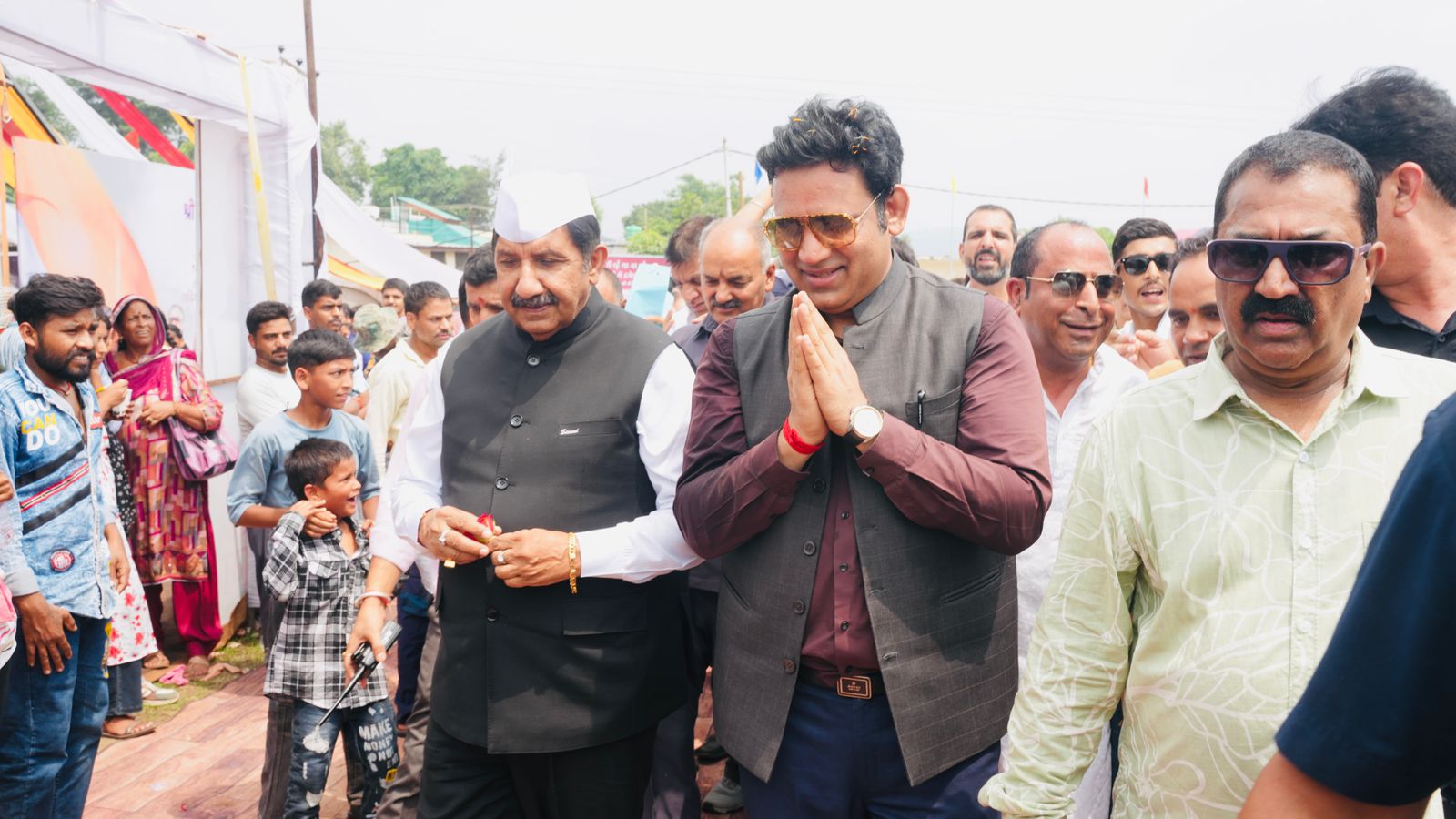 उपमुख्यमंत्री मुकेश अग्निहोत्री बाल मेले के दौरान। उपमुख्यमंत्री मुकेश अग्निहोत्री बाल मेले के दौरान।