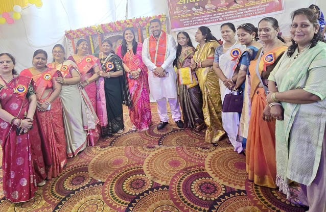 सोनीपत: अखिल  भारतीय महिला अग्रवाल सम्मेलन में शामिल विधायक निखिल मदान