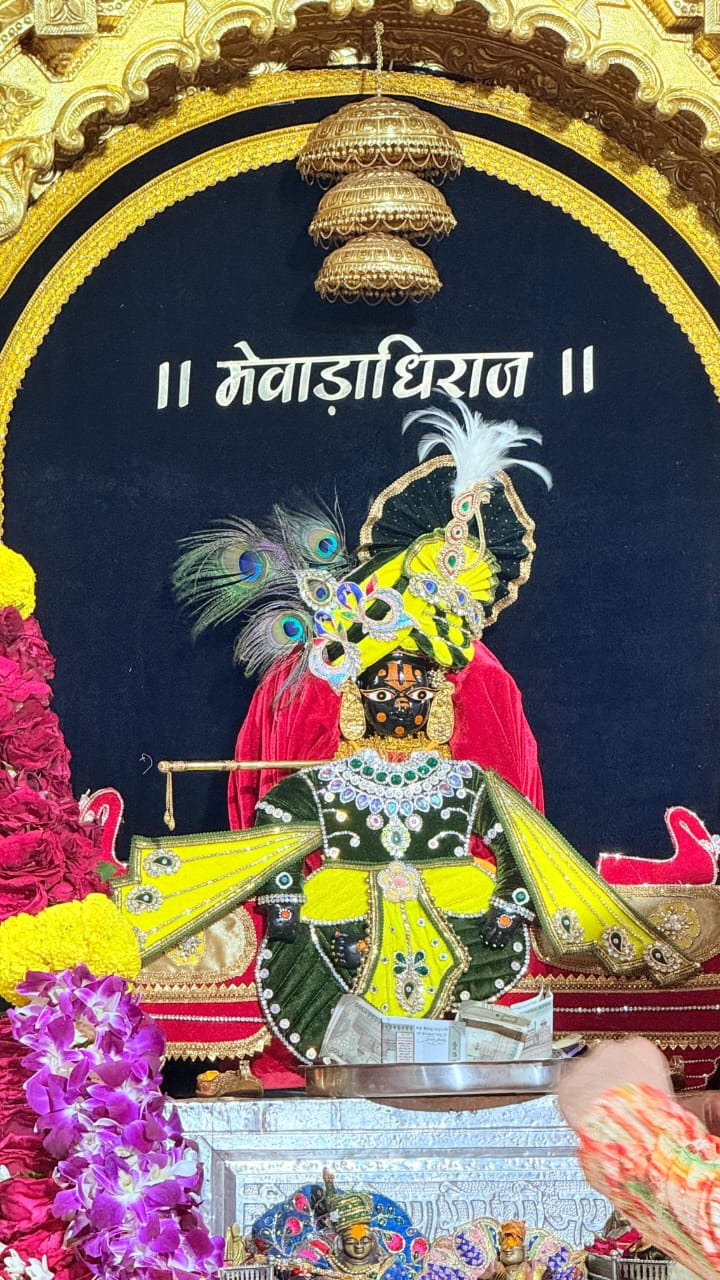चित्तौड़गढ़ जिले में भगवान सांवलिया सेठ की प्रतिमा का रविवार को किया शृंगार।