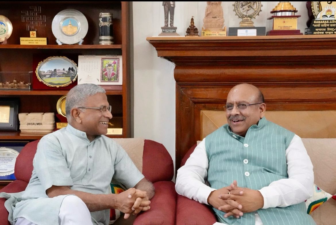 राज्यसभा के उपसभापति हरिवंश नारायण सिंह से मुलाकात करते विधानसभा अध्यक्ष विजेंद्र गुप्ता राज्यसभा के उपसभापति हरिवंश नारायण सिंह से मुलाकात करते विधानसभा अध्यक्ष विजेंद्र गुप्ता