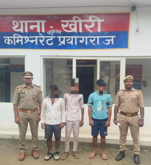 जानलेवा हमला मामले में गिरफ्तार आरोपितों का छाया चित्र