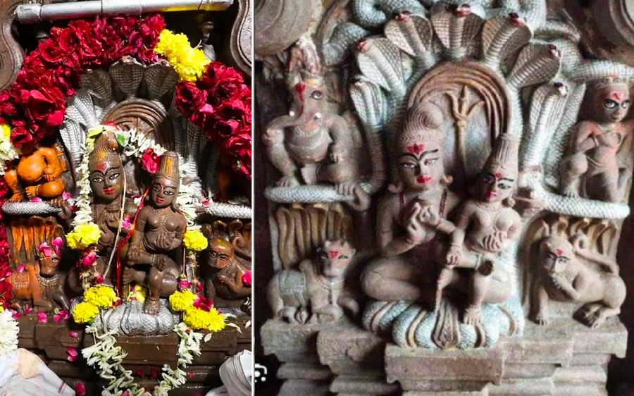 नागचंद्रेश्वर मंदिर में हैं नेपाल से लाई गई 11वीं शताब्दी की अद्भुत प्रतिमा नागचंद्रेश्वर मंदिर में हैं नेपाल से लाई गई 11वीं शताब्दी की अद्भुत प्रतिमा