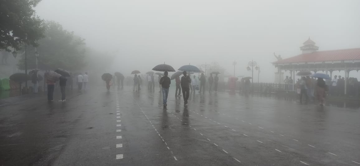 शिमला में वर्षा शिमला में वर्षा