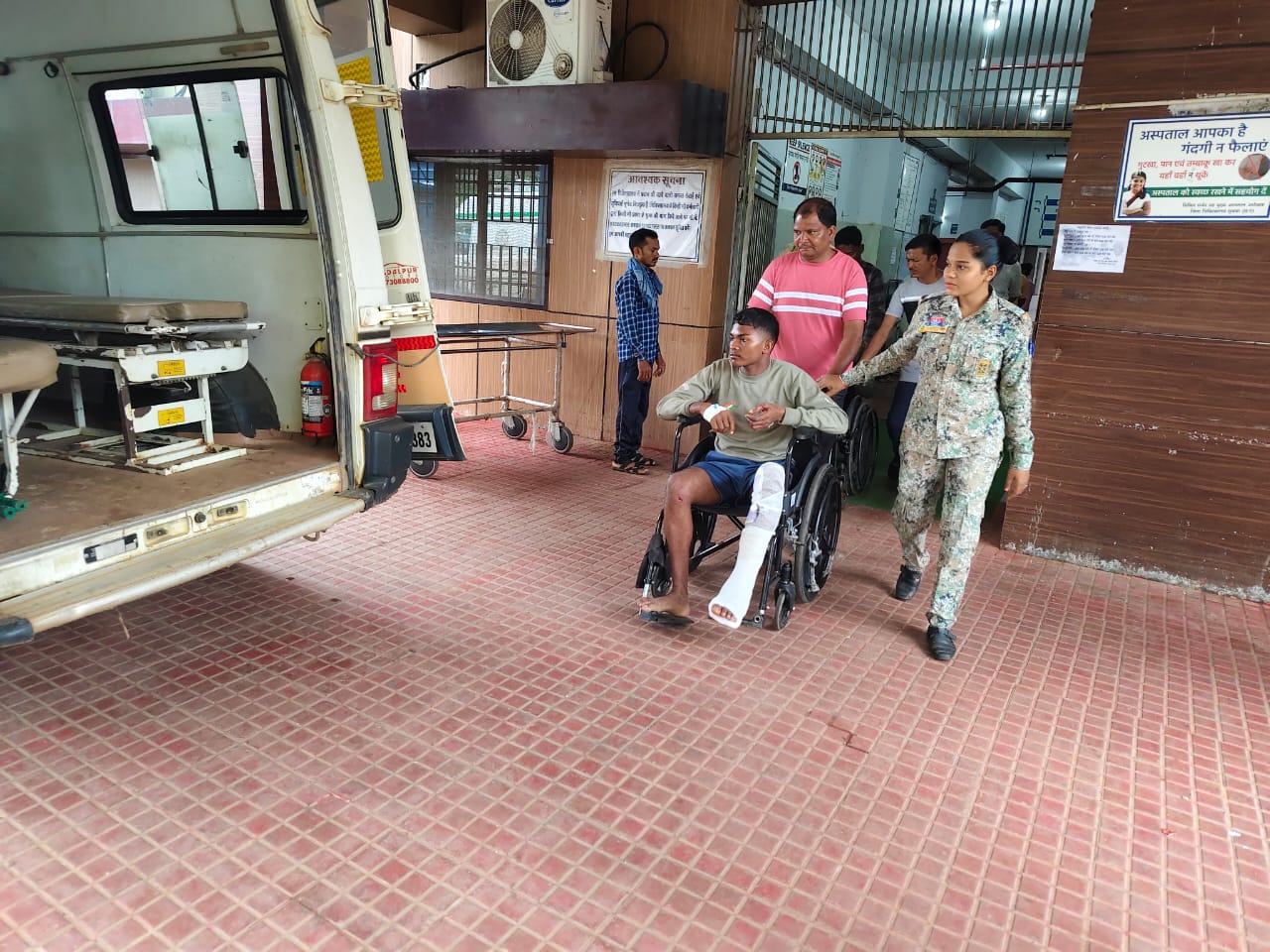 सुकमा मुठभेड़ में घायल जवान -2