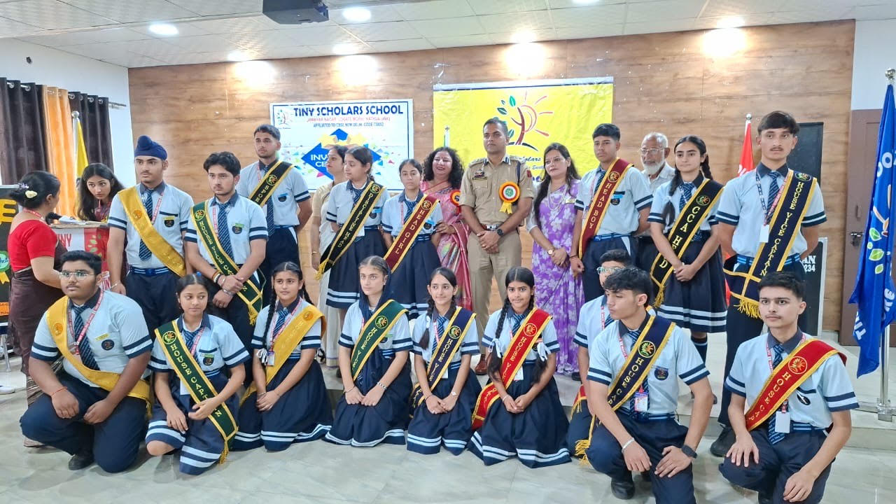 Investiture Ceremony 2025-26 was celebrated with great enthusiasm at Tiny Scholars School