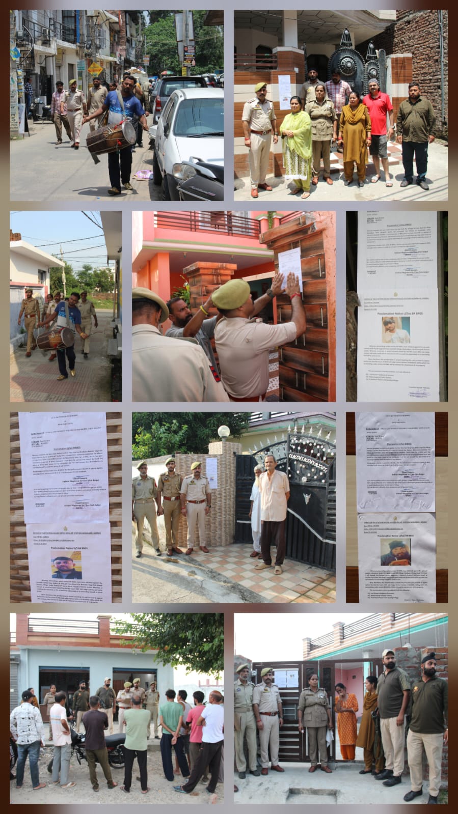 नोवाबाद जम्मू पुलिस ने बीएनएसएस के तहत पोक्लेमेशन कार्यवाही शुरू की