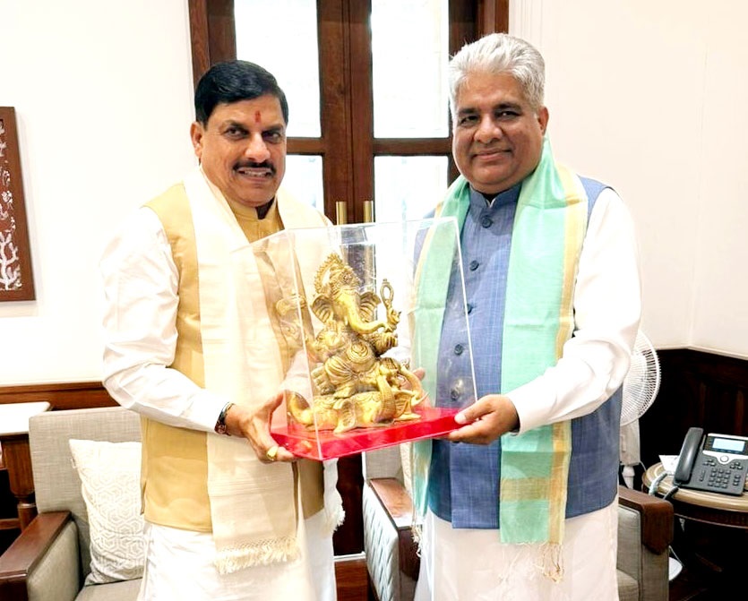 केंद्रीय पर्यावरण मंत्री भूपेंद्र यादव से मिले मुख्यमंत्री डॉ. मोहन यादव