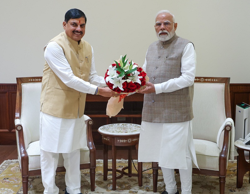 मुख्यमंत्री मोहन यादव दिल्ली में प्रधानमंत्री से मिले मुख्यमंत्री मोहन यादव दिल्ली में प्रधानमंत्री से मिले