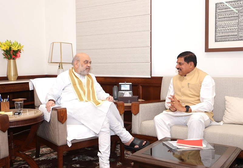 मुख्यमंत्री मोहन यादव दिल्ली में अमित शाह से मिले मुख्यमंत्री मोहन यादव दिल्ली में अमित शाह से मिले
