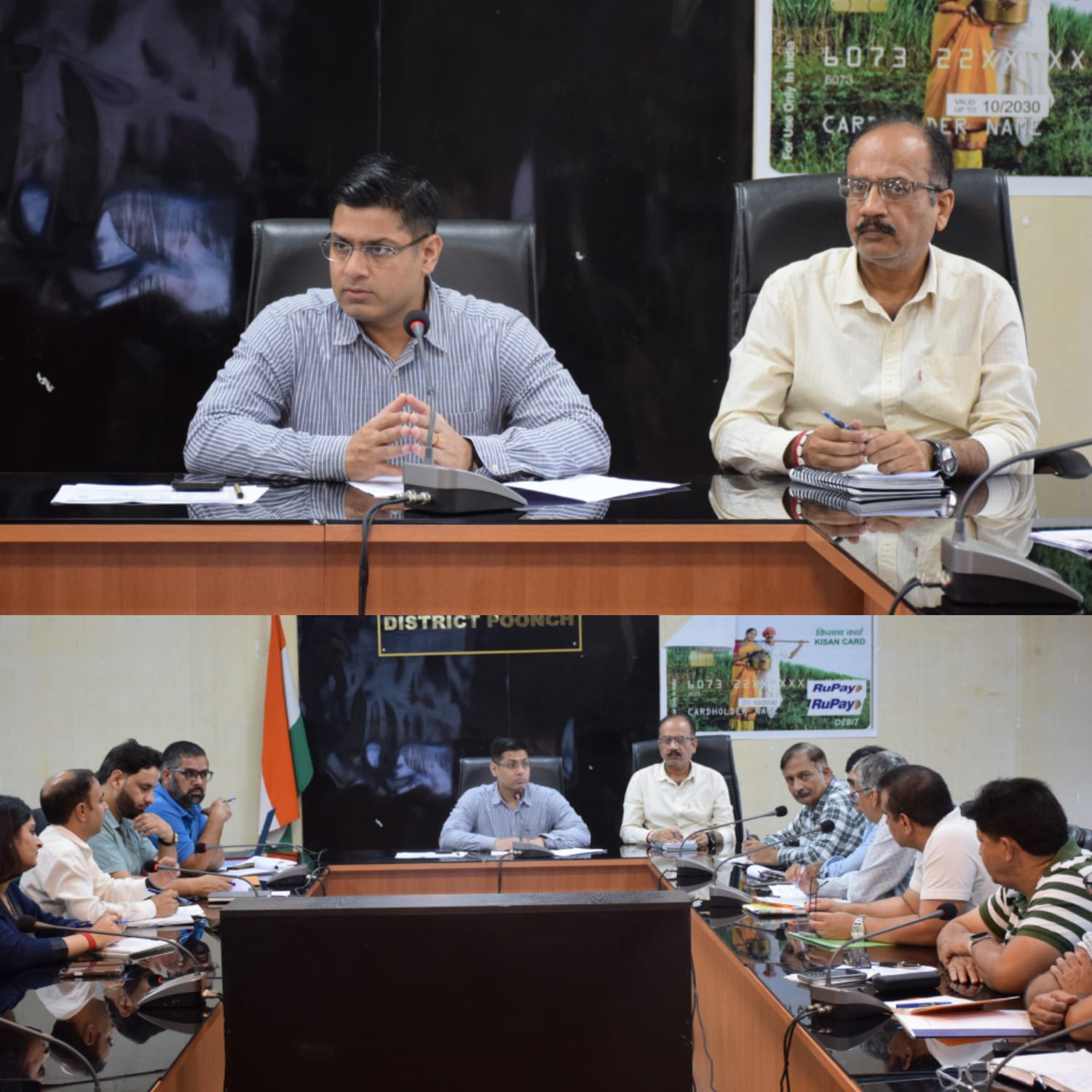 डीडीसी पुंछ ने वित्तीय समावेशन और सामाजिक सुरक्षा योजनाओं के कार्यान्वयन की समीक्षा की
