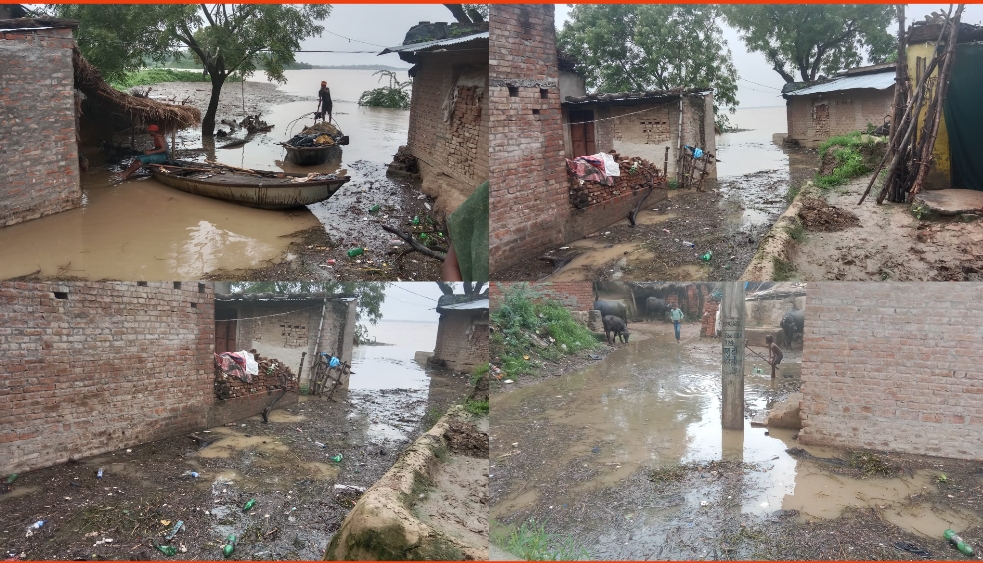 जलमग्न फसलें, टूटे सम्पर्क मार्ग, पलायन करते ग्रामीण जलमग्न फसलें, टूटे सम्पर्क मार्ग, पलायन करते ग्रामीण