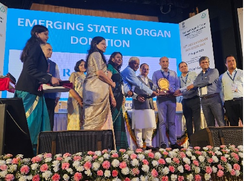ऑर्गन ट्रांसप्लांट और अवेयरनेस बढ़ाने पर राजस्थान को मिले राष्ट्रीय अवार्ड