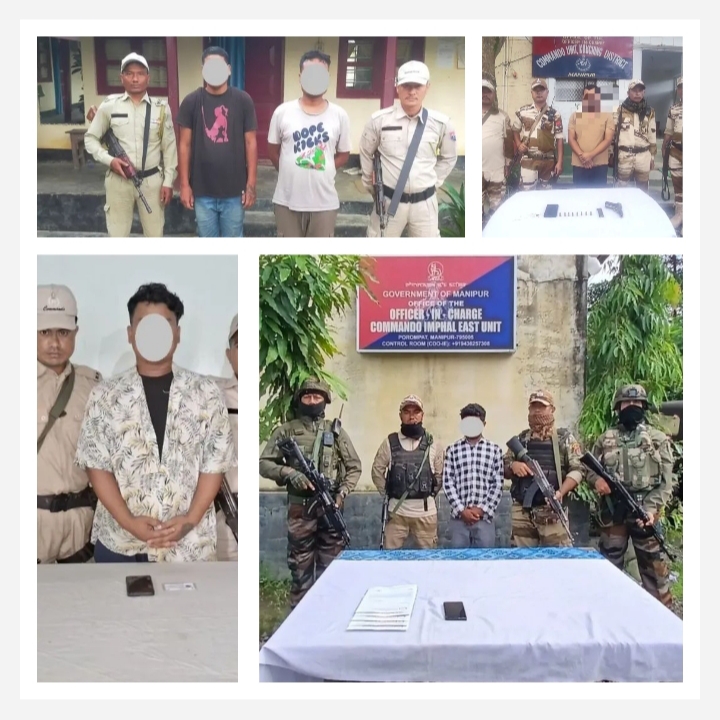 Image of the rebels arrested in Manipur. Image of the rebels arrested in Manipur.