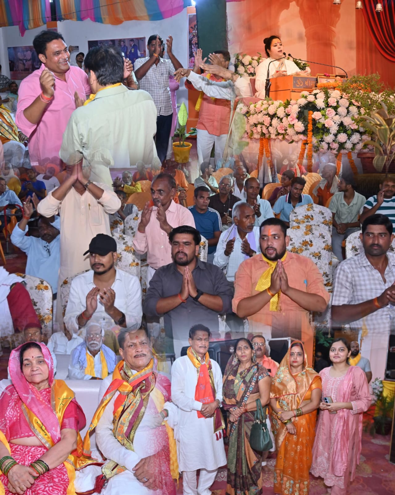 सजीव झांकी से कृष्ण जन्मोत्सव मना,बधाई गीत से कथा पांडाल में थिरके श्रोता गण सजीव झांकी से कृष्ण जन्मोत्सव मना,बधाई गीत से कथा पांडाल में थिरके श्रोता गण