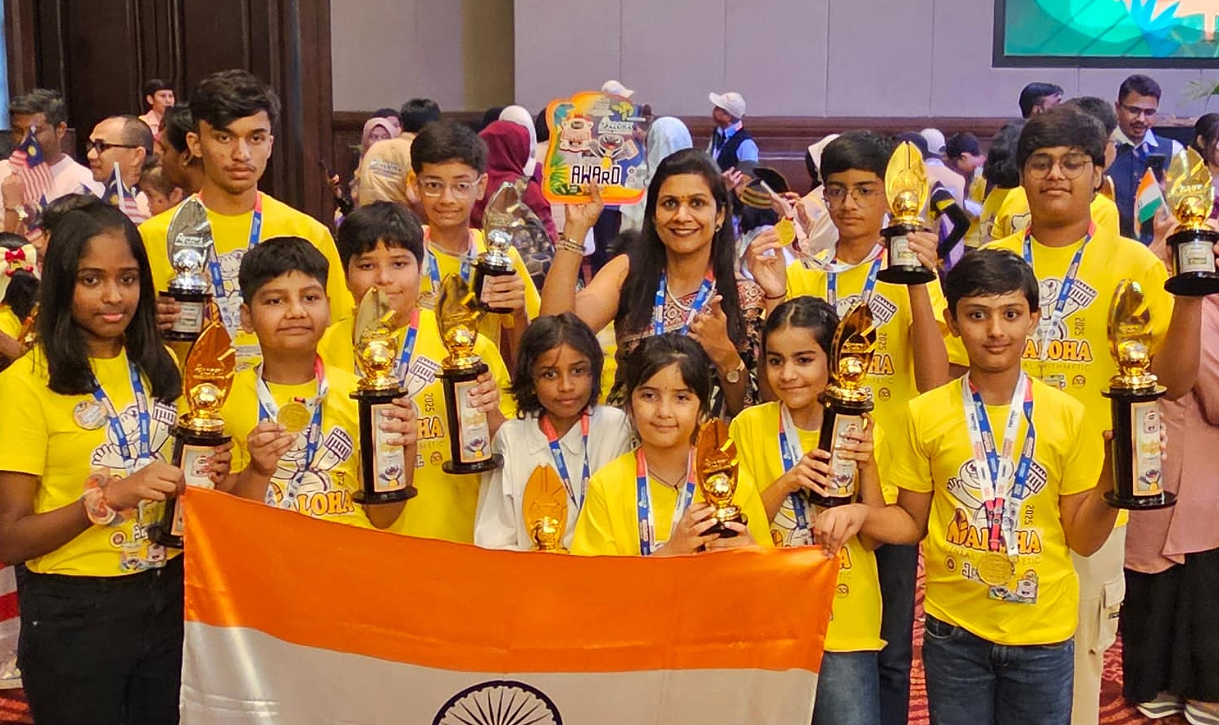 अंतर्राष्ट्रीय अलोहा अबेकस एवं मेंटल अर्थमेटिक प्रतियोगिता में बीकानेर ने फहराया भारत का परचम अंतर्राष्ट्रीय अलोहा अबेकस एवं मेंटल अर्थमेटिक प्रतियोगिता में बीकानेर ने फहराया भारत का परचम