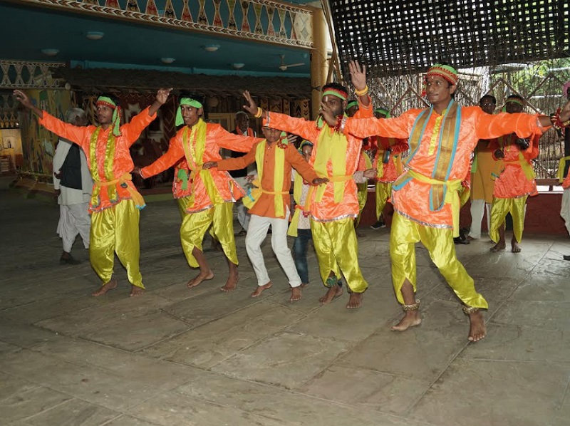 मप्र जनजातीय संग्रहालय में ढिमरियाई नृत्य की हुई प्रस्तुति मप्र जनजातीय संग्रहालय में ढिमरियाई नृत्य की हुई प्रस्तुति