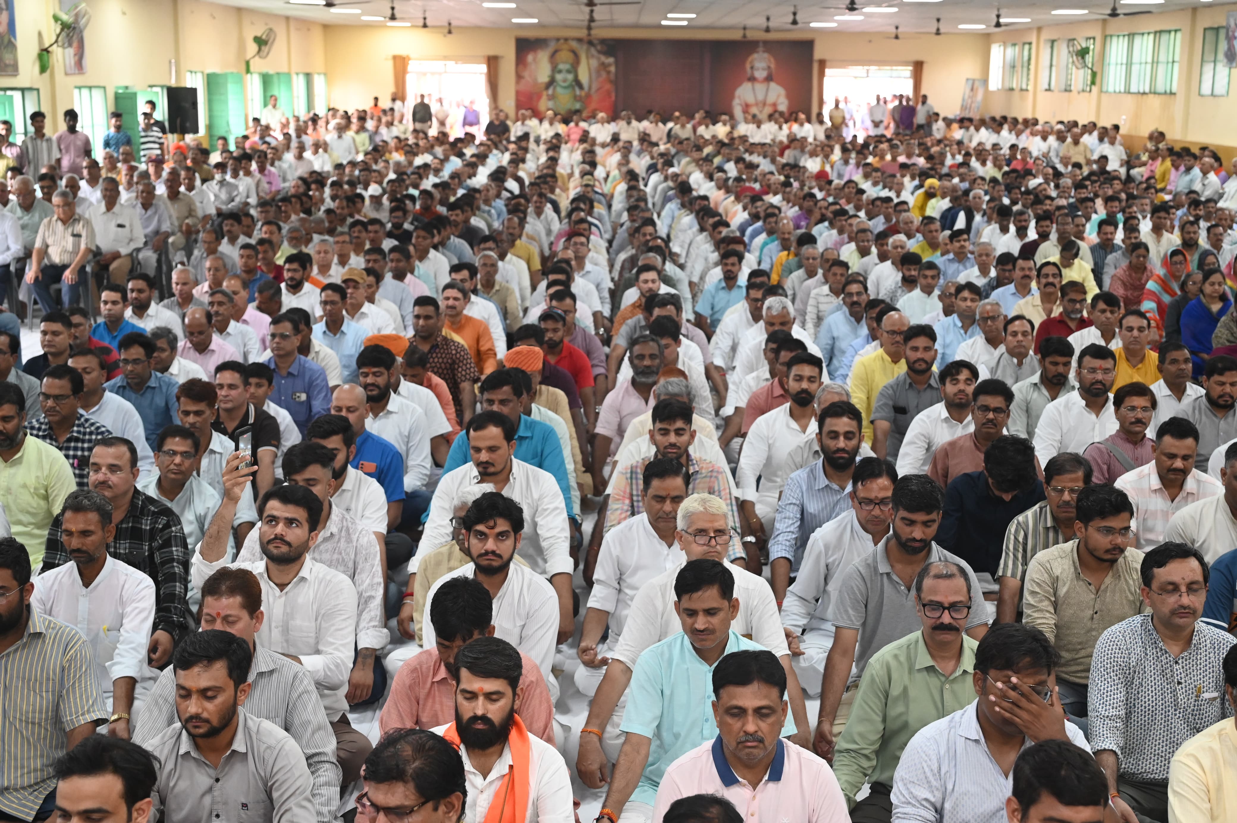 संघ के वरिष्ठ प्रचारक माणकचंद 'भाईजी' की श्रद्धांजलि सभा।