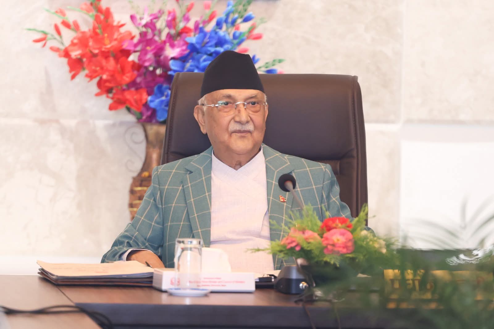 प्रधानमंत्री के पी शर्मा ओली