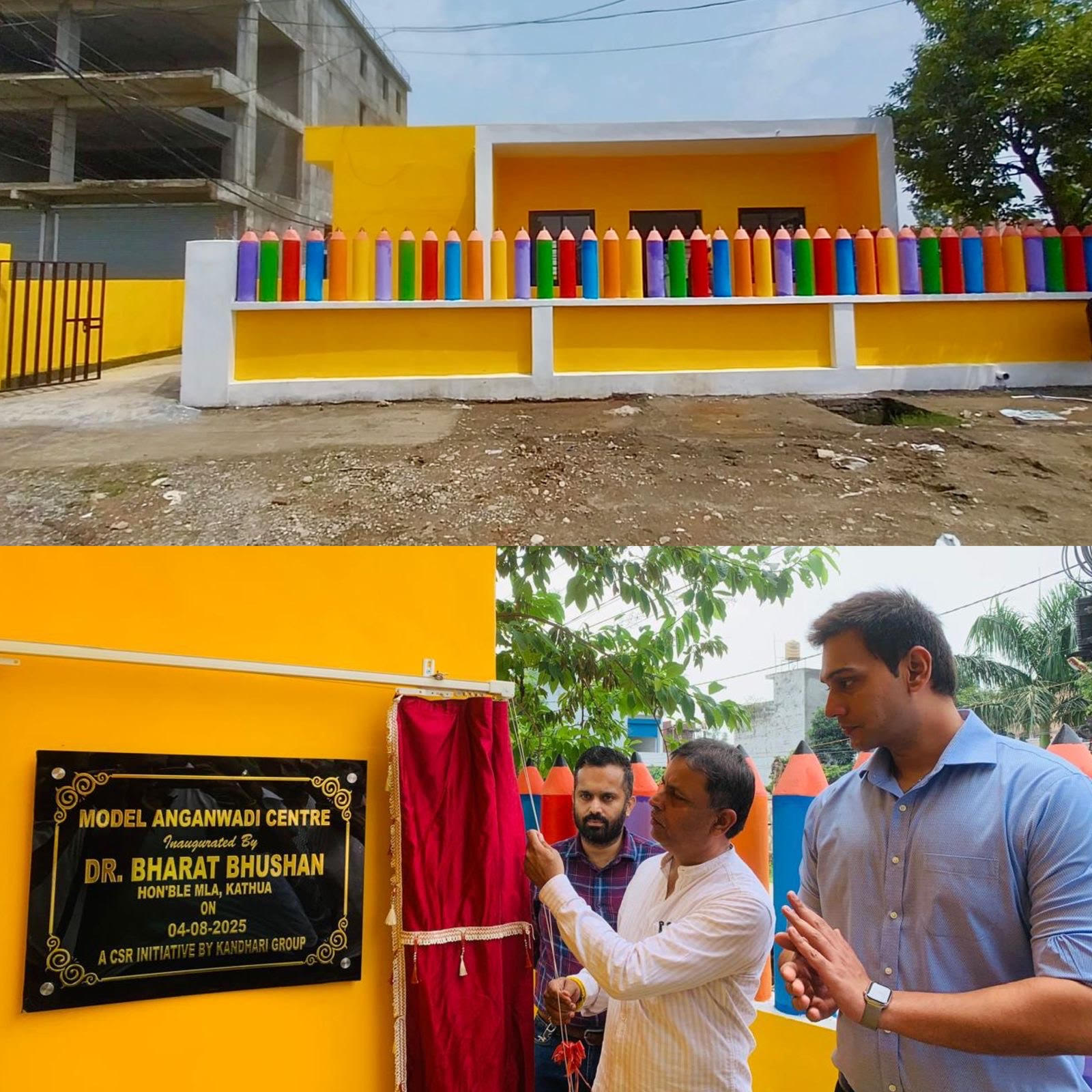 Kathua MLA and Deputy Commissioner inaugurated Model Anganwadi Centre Kathua MLA and Deputy Commissioner inaugurated Model Anganwadi Centre