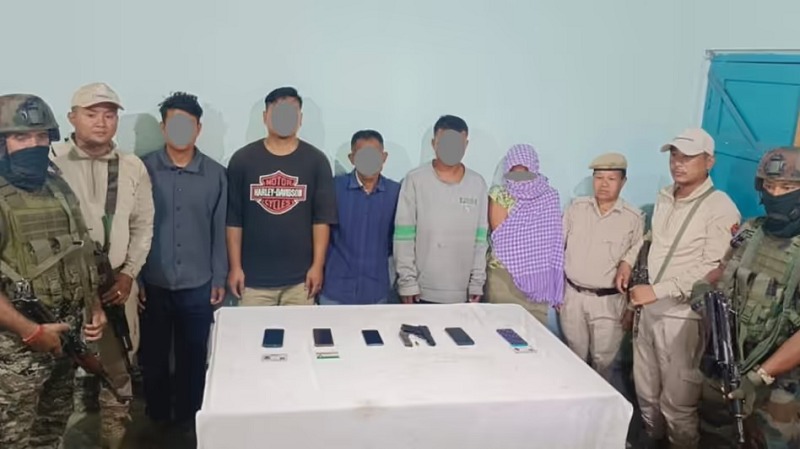 Image of the rebels arrested in Manipur. Image of the rebels arrested in Manipur.