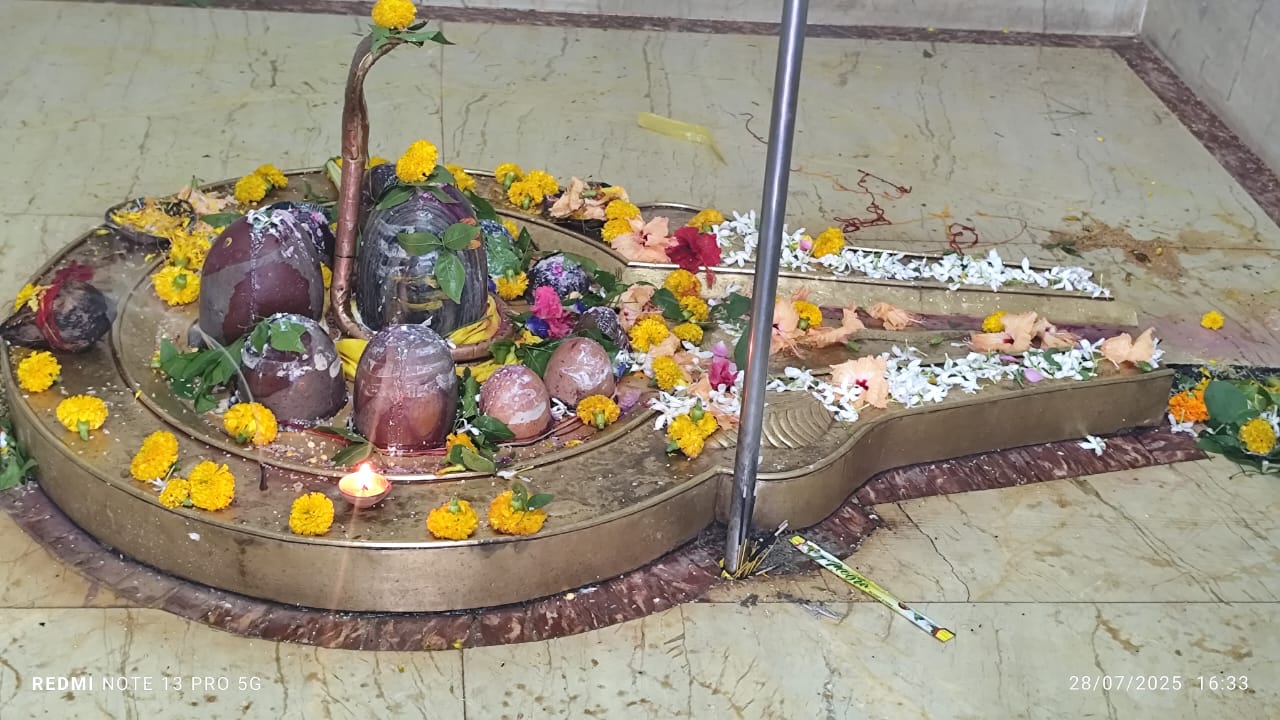 नर्मदा मंदिर में विराजे महादेव