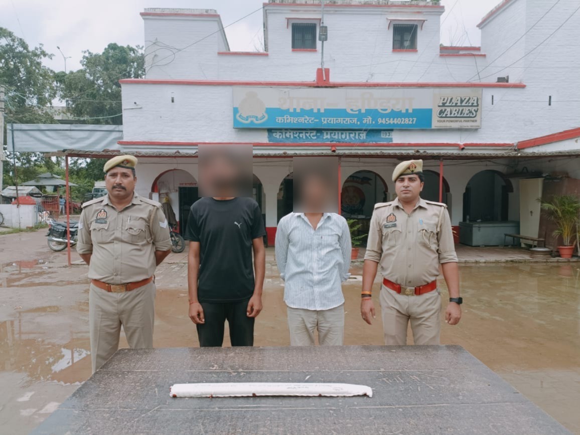 प्रयागराज के हण्डिया थाना क्षेत्र में हुई वृद्ध की हत्या मामले में गिरफ्तार आरोपितों का छाया चित्र प्रयागराज के हण्डिया थाना क्षेत्र में हुई वृद्ध की हत्या मामले में गिरफ्तार आरोपितों का छाया चित्र