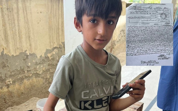 द बलूचिस्तान पोस्ट ने अपनी खबर के साथ इस बच्चे का फोटो प्रसारित किया है।