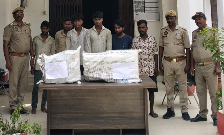 पुलिस गिरफ्त में स्टार्टर चोर गिरोह के 06 शातिर चोर