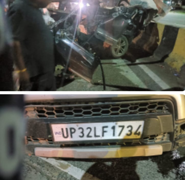 ब्रेजा कार,एक की मौत दो घायल ब्रेजा कार,एक की मौत दो घायल