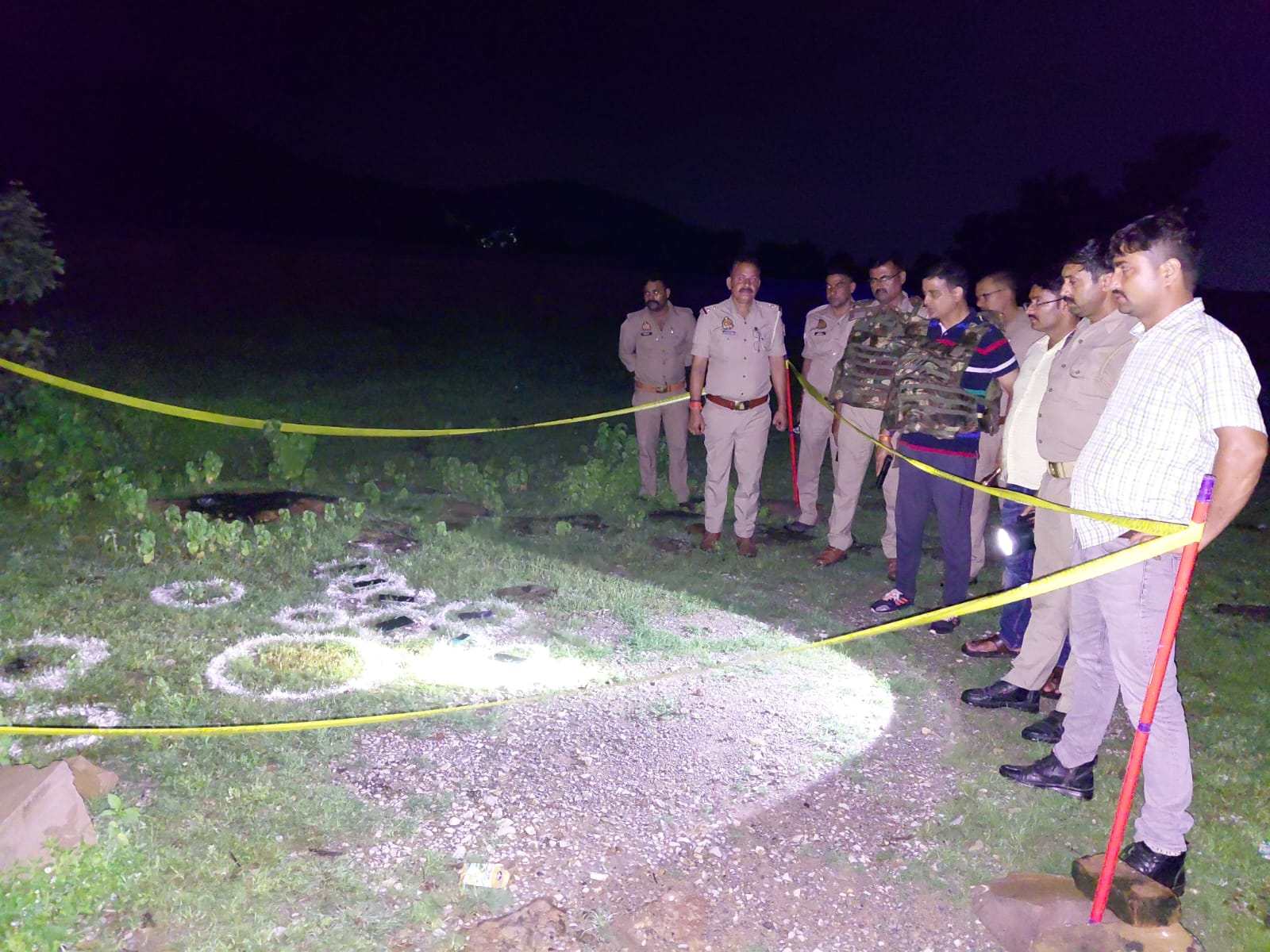 दुर्गा जी पहाड़ी पर हुई मुठभेड के बाद गिरफ्तार हिस्ट्रीशीटर।