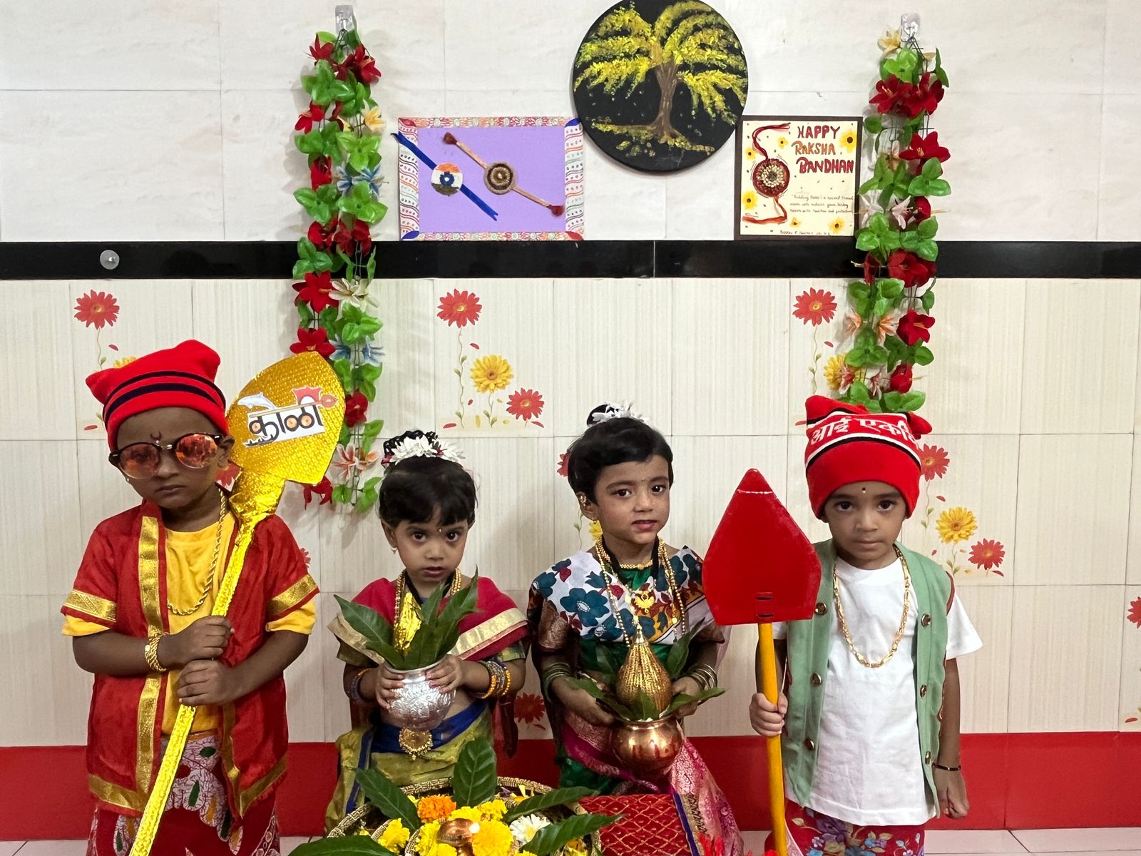 Celebrated festival by tying Rakhi to trees