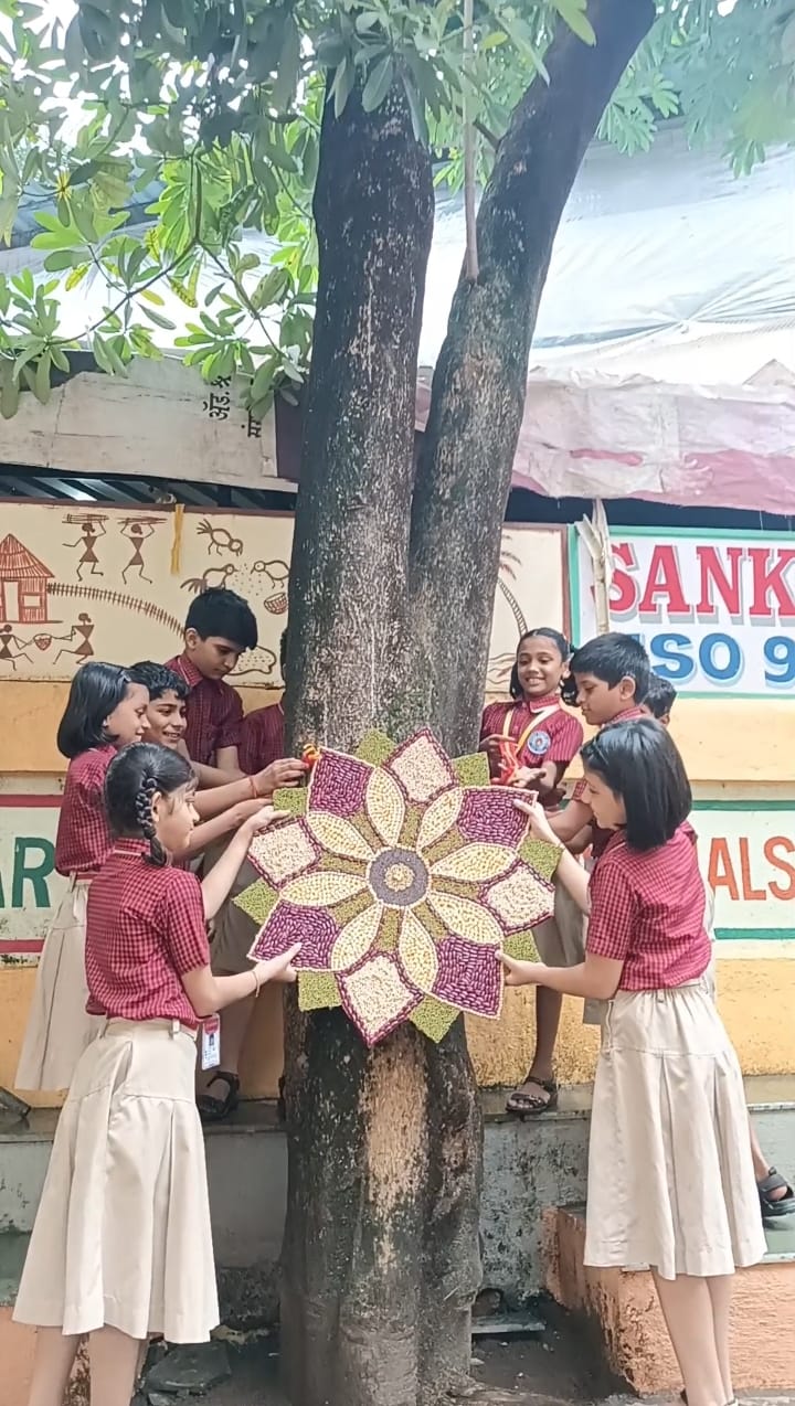 Celebrated festival by tying Rakhi to trees