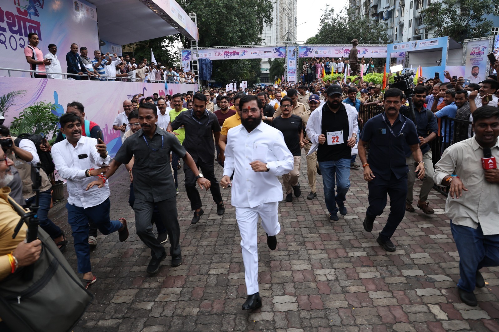 Varsha marathon organised successful in Thane