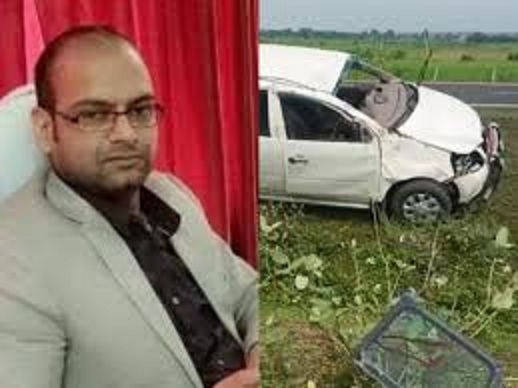 अपर कलेक्टर की कार हुई दुर्घटनाग्रस्त अपर कलेक्टर की कार हुई दुर्घटनाग्रस्त