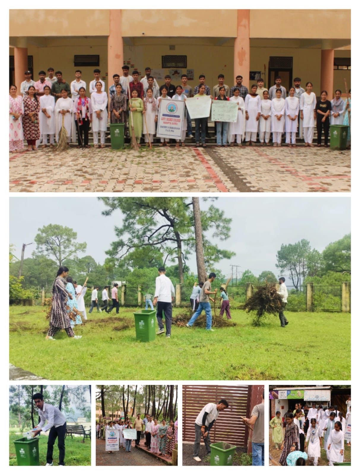 Cleanliness drive organized in GDC Mahanpur