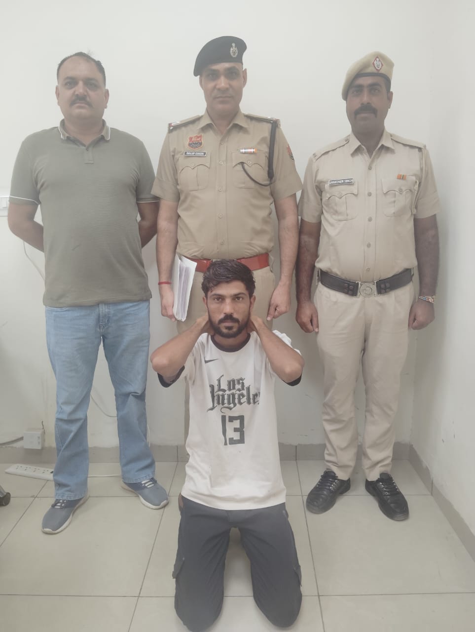 साइबर ठगी मामले में पकड़ा गया आरोपी।