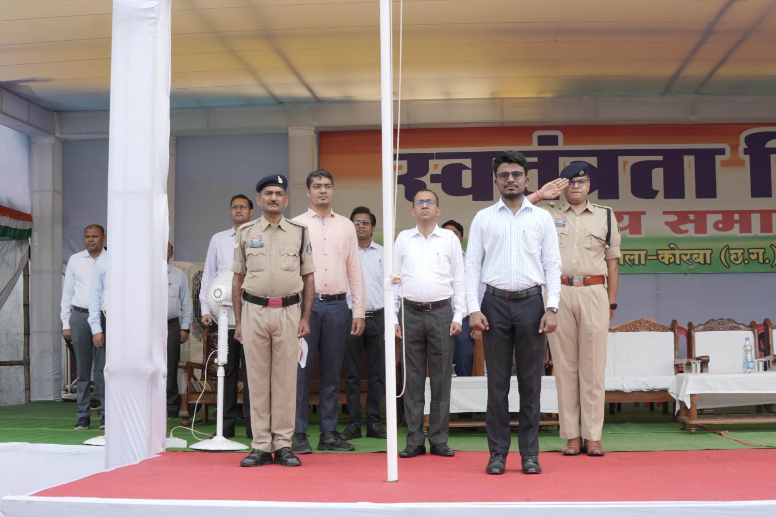 कोरबा : स्वतंत्रता दिवस मुख्य समारोह के आयोजन की तैयारियों को कलेक्टर-एसपी ने परखा