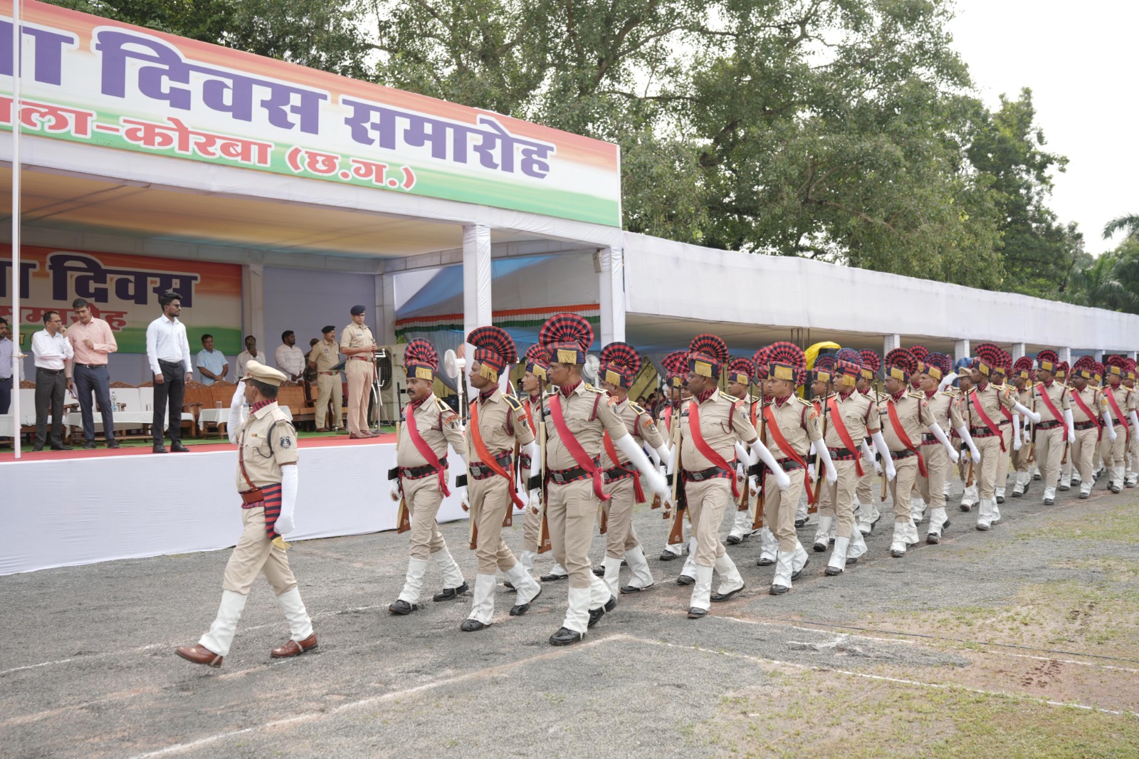 कोरबा : स्वतंत्रता दिवस मुख्य समारोह के आयोजन की तैयारियों को कलेक्टर-एसपी ने परखा