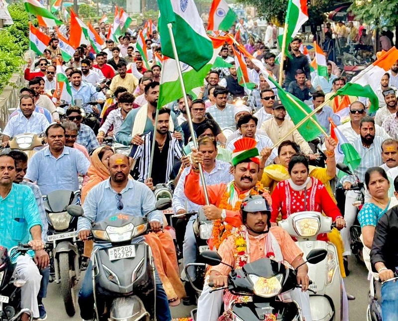 नगरीय निकायों में हर घर तिरंगा अभियान के अंतर्गत हुए कार्यक्रम