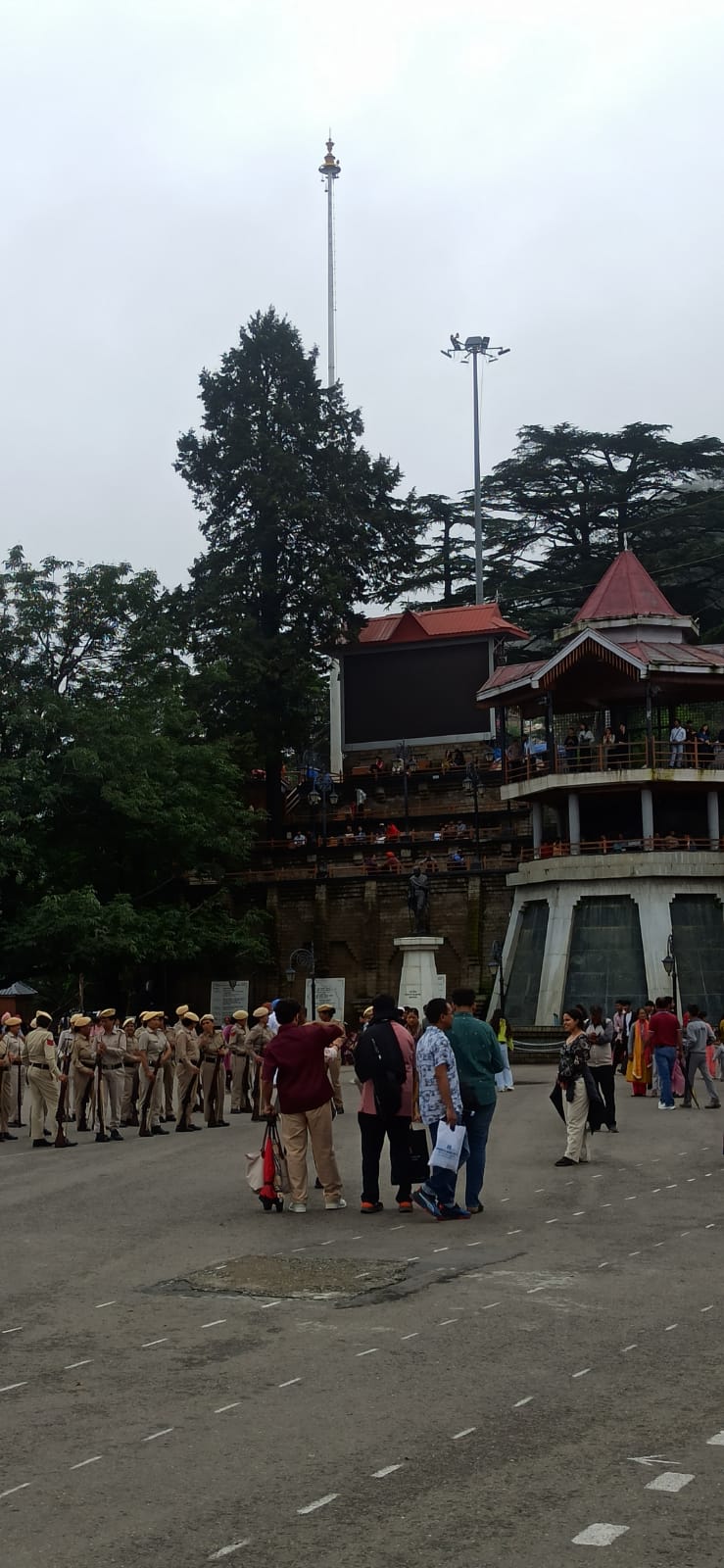 शिमला में पुलिस की सुरक्षा