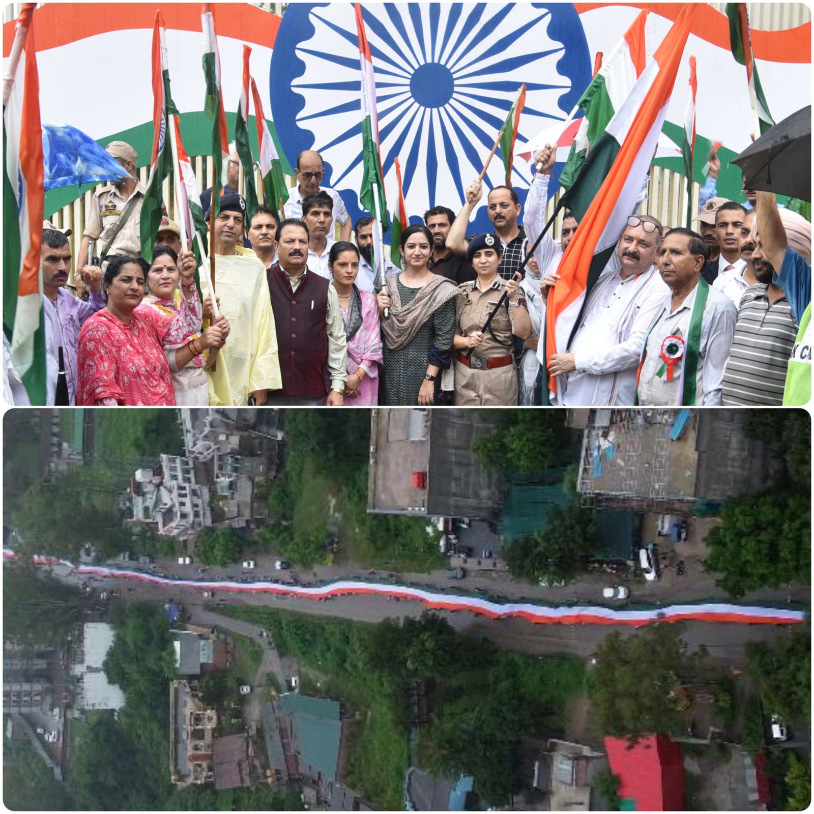 डीआईजी उधमपुर-रियासी रेंज और उपायुक्त ने उधमपुर में विशाल तिरंगा रैली को दिखाई हरी झंडी