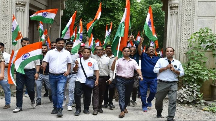 ऐतिहासिक बैजाताल पर निकाली तिरंगा यात्रा