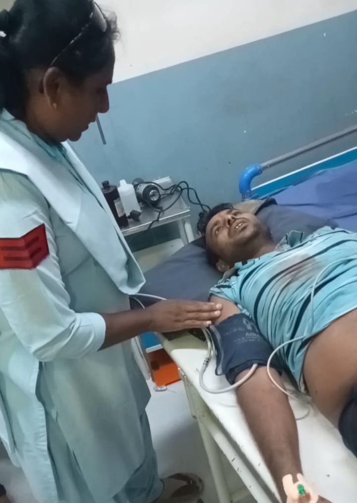 युवक का पैर कटा, हालत गंभीर