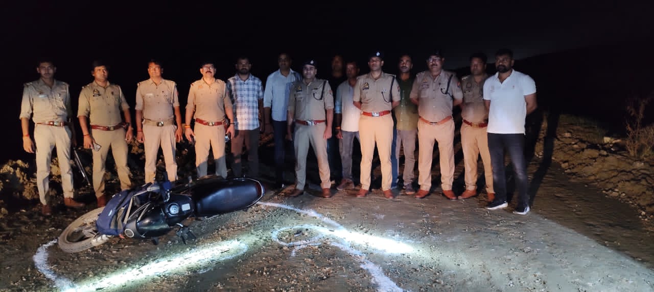 प्रयागराज में हुई मुठभेड़ का छाया चित्र