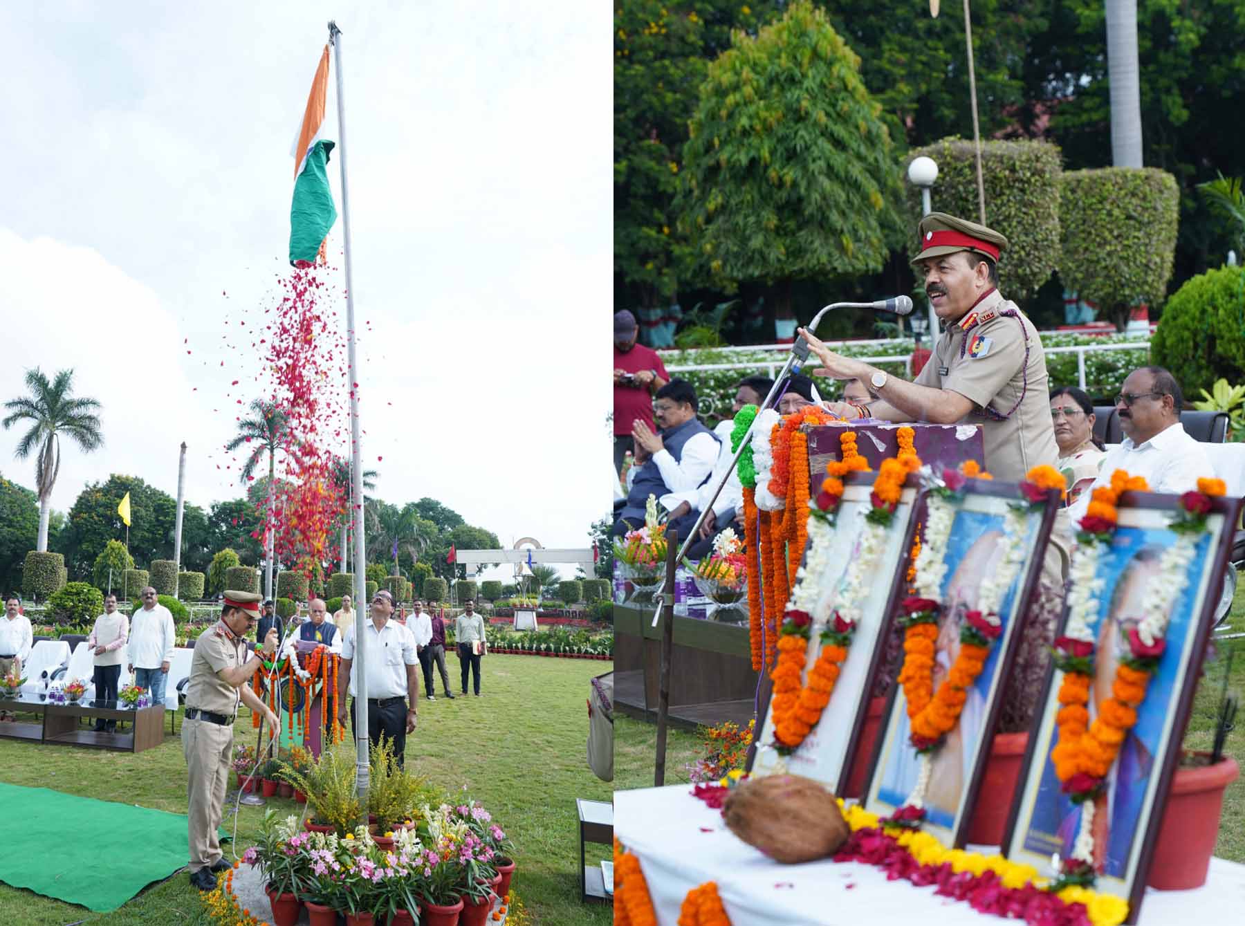 स्वतंत्रता दिवस पर कुलपति डॉ. चंदेल ध्वजारोहण कर कार्यक्रम काे संबाेधित करते स्वतंत्रता दिवस पर कुलपति डॉ. चंदेल ध्वजारोहण कर कार्यक्रम काे संबाेधित करते