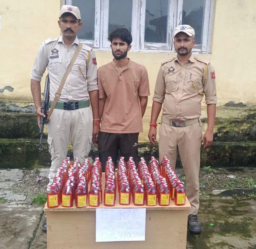 Smuggler arrested with 150 quarters of illegal liquor Smuggler arrested with 150 quarters of illegal liquor