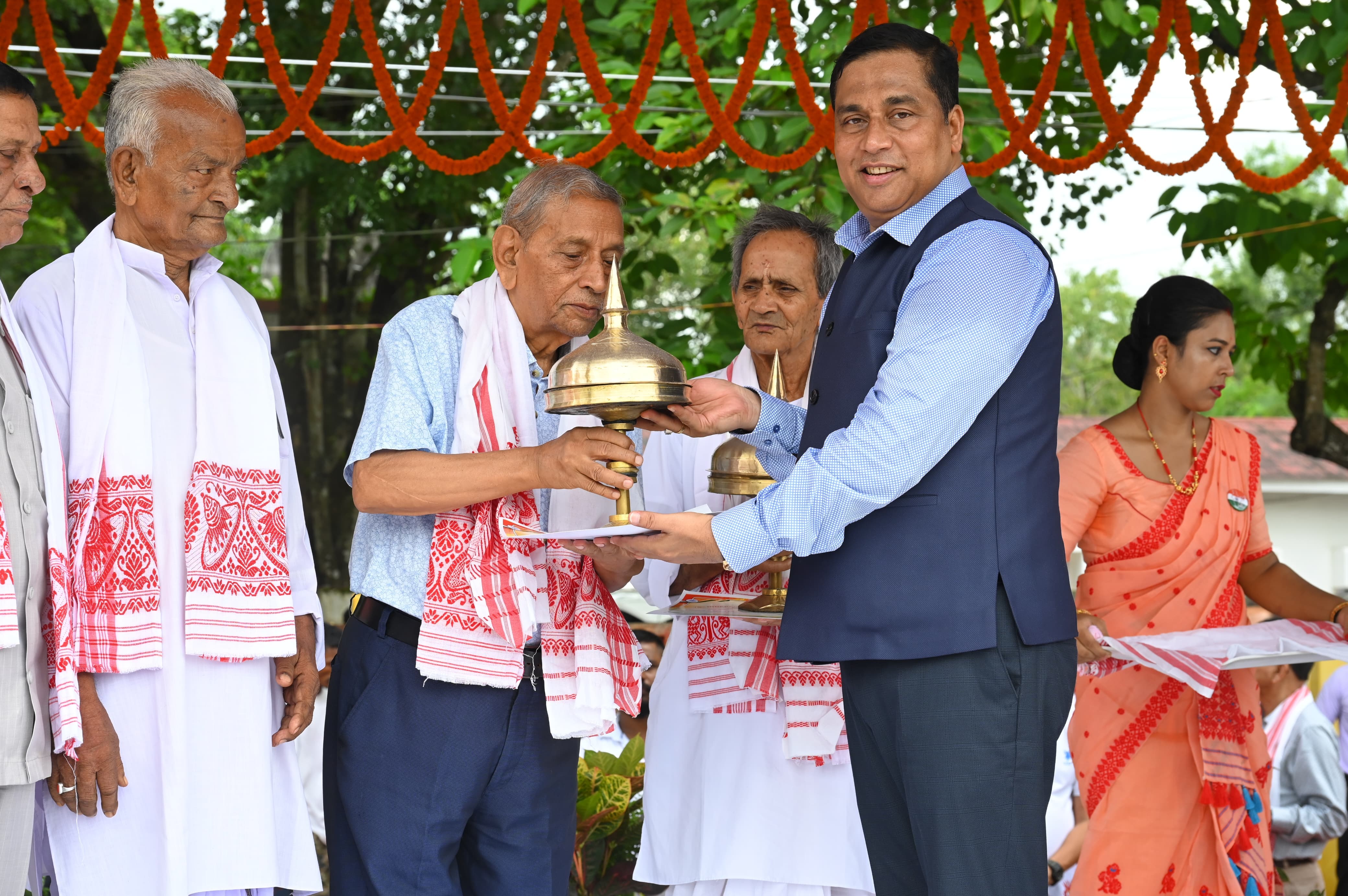Photo caption: Minister Jayanta Mallabaruah in Nalbari on 79th Independence Day program.