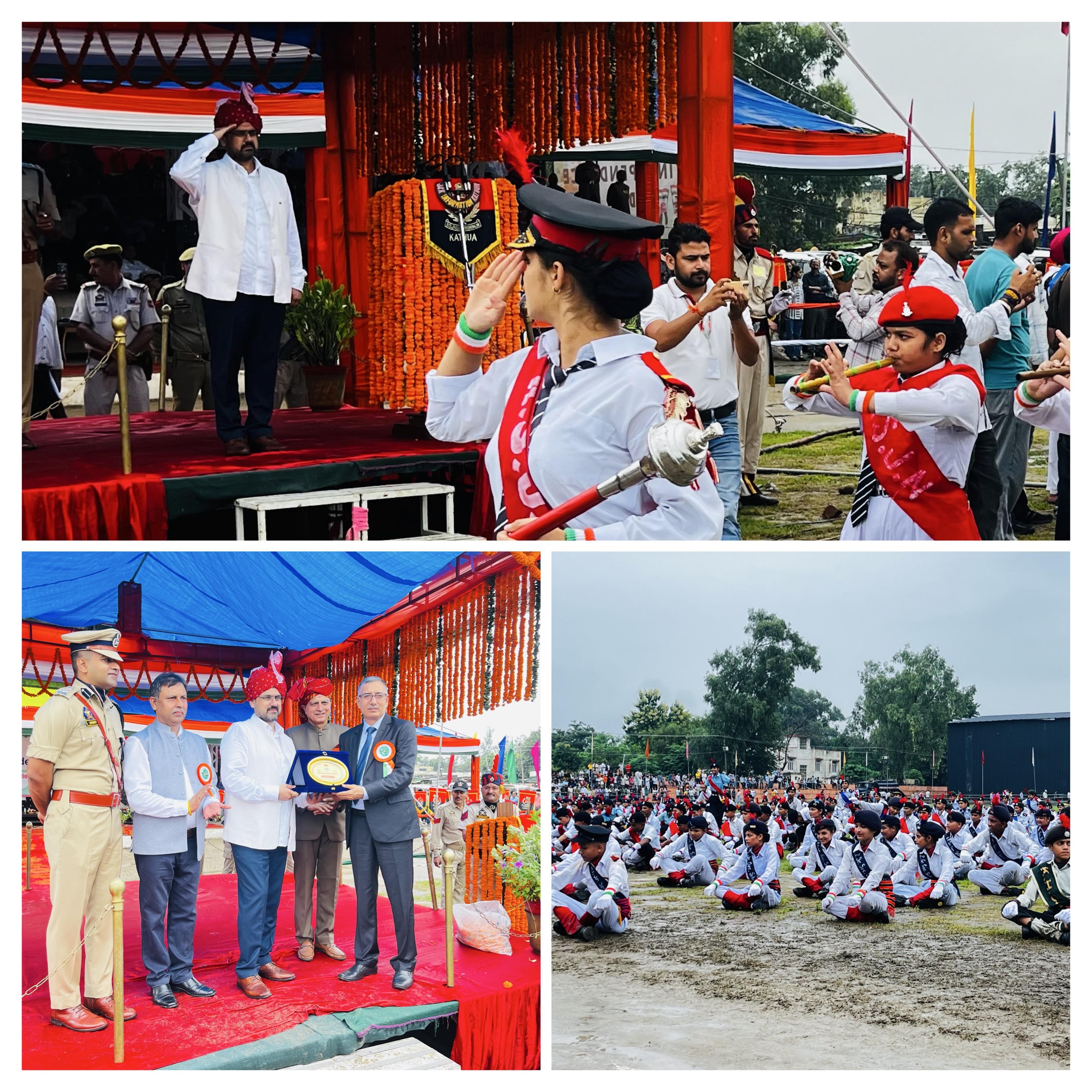 79th Independence Day celebrated with patriotism in Kathua, all cultural activities cancelled in view of Kishtwar tragedy
