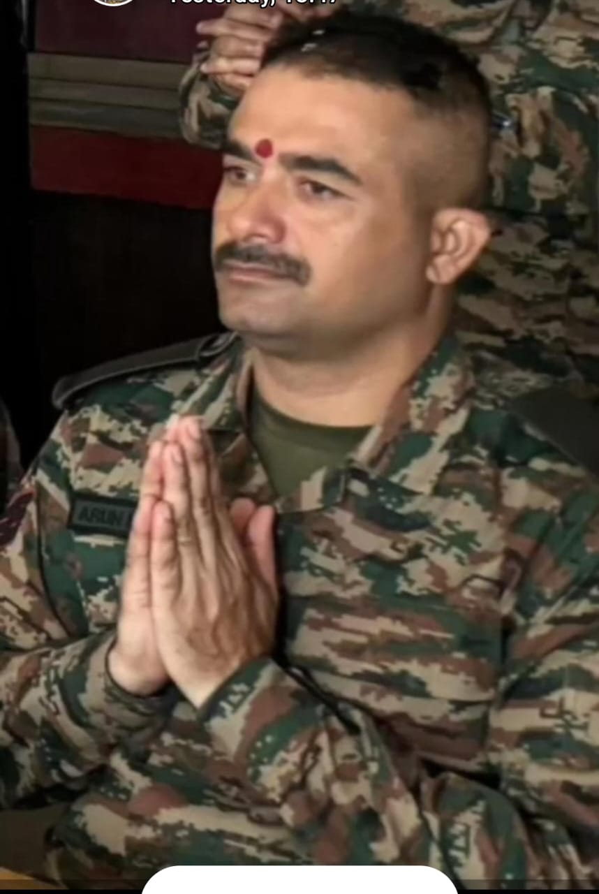 शहीद अरुण कुमार का फाइल फोटो।